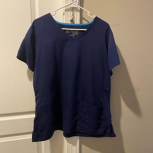 Navy Grey’s Anatomy Scrub Top